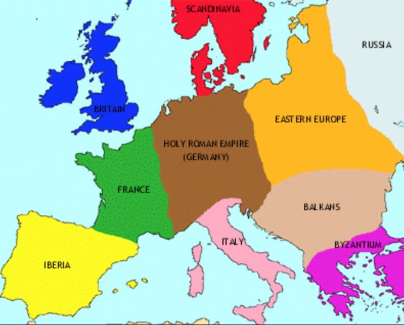 Map Of The Middle Ages Middle Ages Images And Photos Finder