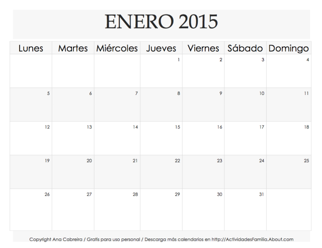 calendario enero 2015 para imprimir barca fontanacountryinn com descargar calendario 2015