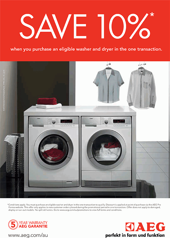 Purchase a washer and dryer together in one transaction d...