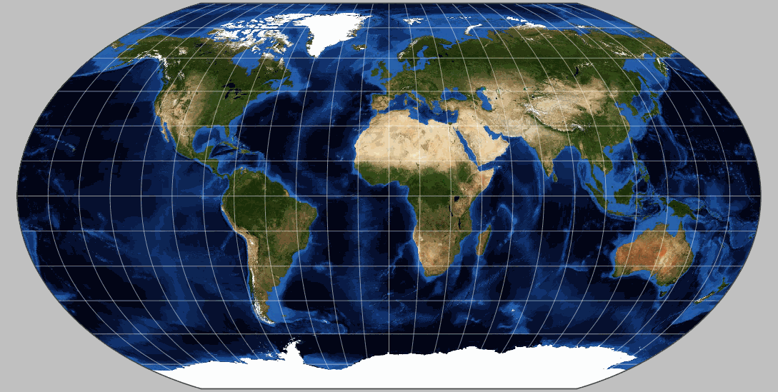 Robinson Projection Map 12992 INVESTINGBB