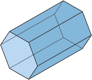 here is a hexagonal prism