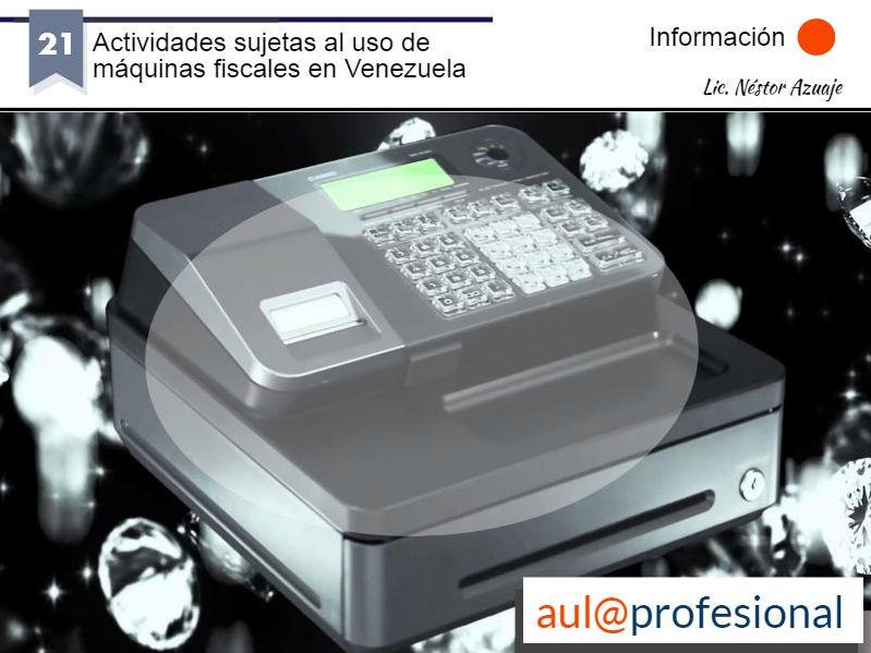 Actividades sujetas al uso de máquinas fiscales en Venezuela